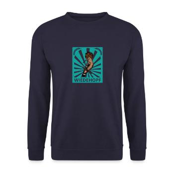 Ornithologe Vogel Wald Wiedehopf Garten Singvogel - Unisex Pullover - Navy - Vorne - Alina (178cm) & Michal (187cm)