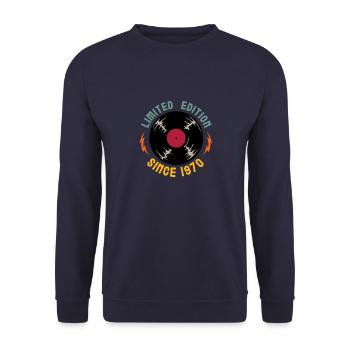 Vintage 1970 - Unisex Pullover - Navy - Vorne - Alina (178cm) & Michal (187cm)