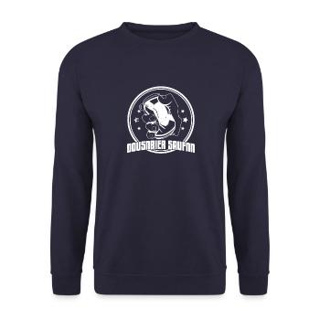 Bier Bierdosen Dosenbier Alkohol Saufen Trinker - Unisex Pullover - Navy - Vorne - Alina (178cm) & Michal (187cm)