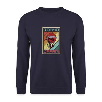 Ninja Arts Martiaux Arme Ninjutsu Kusarigama Sort - Sweat-shirt Unisexe - marine - Devant - Alina (178cm) & Michal (187cm)