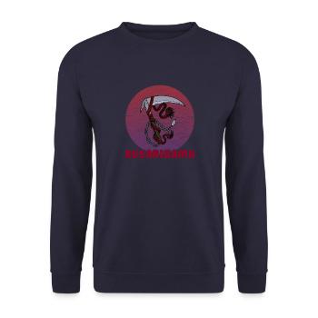Arme de chaîne Ninja Kusarigama Japon Ninjutsu - Sweat-shirt Unisexe - marine - Devant - Alina (178cm) & Michal (187cm)