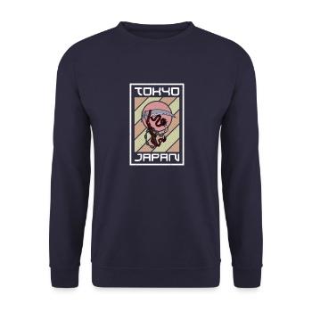 Ninja Arts Martiaux Arme Ninjutsu Kusarigama Sort - Sweat-shirt Unisexe - marine - Devant - Alina (178cm) & Michal (187cm)