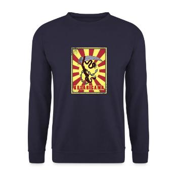 Ninja Weapon Ninjutsu Kusarigama Kenjutsu Japon - Sweat-shirt Unisexe - marine - Devant - Alina (178cm) & Michal (187cm)