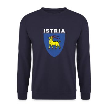 Istria flag Hrvatska Balkan Croatia trip Urla - Unisex Sweatshirt - navy - Front - Alina (178cm) & Michal (187cm)