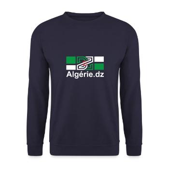 DZ Algeria in my heart - Unisex Sweatshirt - navy - Front - Alina (178cm) & Michal (187cm)