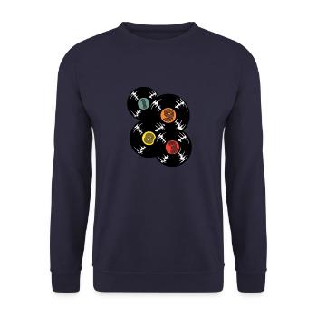 1983 Geburtstag - Unisex Pullover - Navy - Vorne - Alina (178cm) & Michal (187cm)