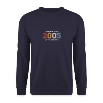 Anniversaire 2005 - Sweat-shirt Unisexe - marine - Devant - Alina (178cm) & Michal (187cm)