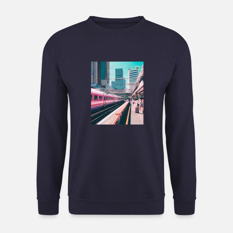 Bahnhof Tokio - Unisex Pullover - Navy