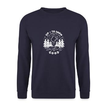 Up To Snow Good - Unisex Sweatshirt - navy - Front - Alina (178cm) & Michal (187cm)