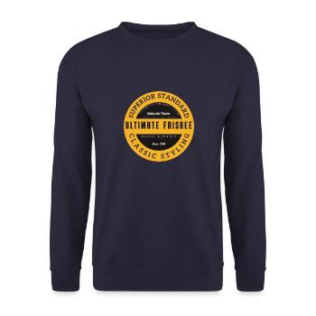 ulti3 authentic - Unisex Sweatshirt - navy - Front - Alina (178cm) & Michal (187cm)