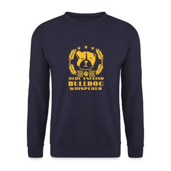 Un vieux bouledogue anglais - Sweat-shirt Unisexe - marine - Devant - Alina (178cm) & Michal (187cm)