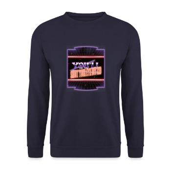 dinosaur lover beard beach gift idea gift cute - Unisex Pullover - Navy - Vorne - Alina (178cm) & Michal (187cm)