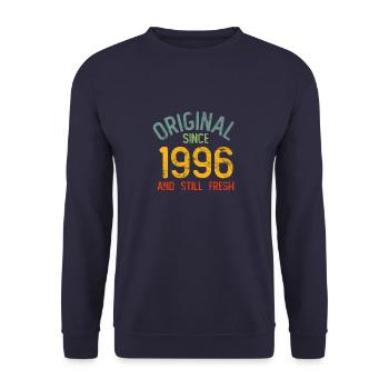 Millésime 1996 - Sweat-shirt Unisexe - marine - Devant - Alina (178cm) & Michal (187cm)