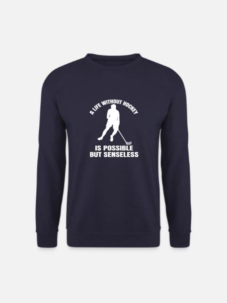 Hockey Feldhockey Geschenk Unihockey Hockeyspieler - Unisex Pullover - Navy