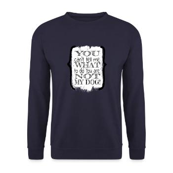 Joke Fun Awesome Chihuahua Funny Dog Lover - Unisex Sweatshirt - navy - Front - Alina (178cm) & Michal (187cm)