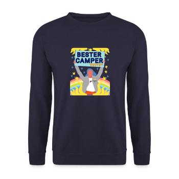 Camp - Camping - Unisex Pullover - Navy - Vorne - Alina (178cm) & Michal (187cm)