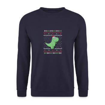 Rugissement de vacances préhistoriques - Sweat-shirt Unisexe - marine - Devant - Alina (178cm) & Michal (187cm)