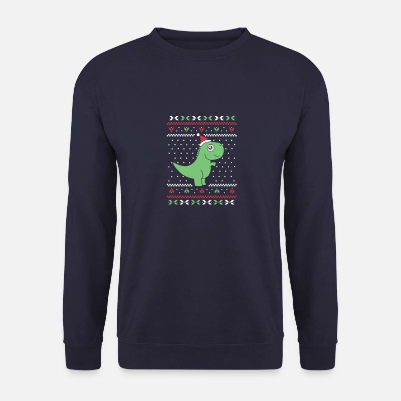 Prehistoric Holiday Roar - Unisex Sweatshirt - navy