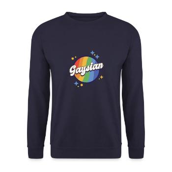 Strahlender Stolz Spektrum - Unisex Pullover - Navy - Vorne - Alina (178cm) & Michal (187cm)