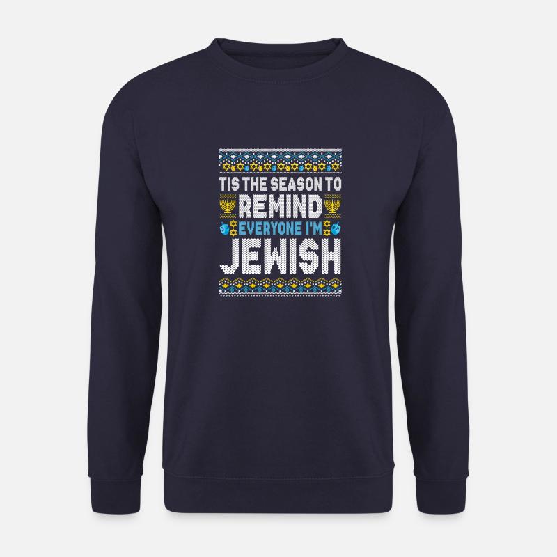 Hanukkah Funny Saying Gift - Unisex Sweatshirt - navy