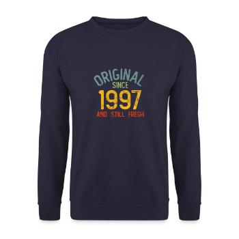 Millésime 1997 - Sweat-shirt Unisexe - marine - Devant - Alina (178cm) & Michal (187cm)