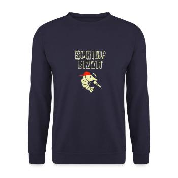 Shrimp Bizkit Nu Metal Limp Bizkit tribute - Unisex Sweatshirt - navy - Front - Alina (178cm) & Michal (187cm)