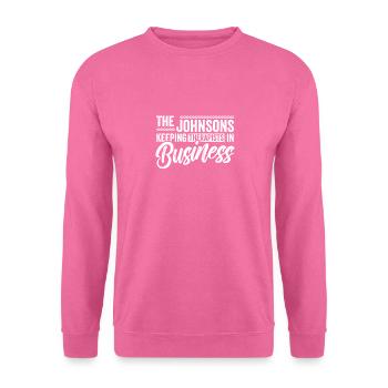 Johnsons Arbeit Familie Team Geschenkidee - Unisex Pullover - Pink - Vorne