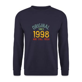 Millésime 1998 - Sweat-shirt Unisexe - marine - Devant - Alina (178cm) & Michal (187cm)
