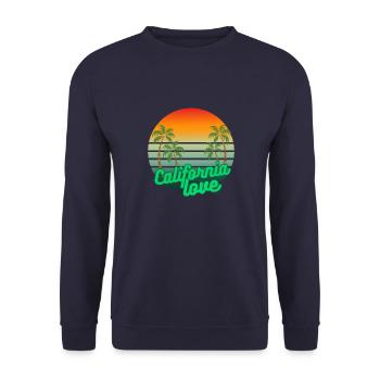 Kalifornische Liebe - Unisex Pullover - Navy - Vorne - Alina (178cm) & Michal (187cm)