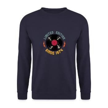 Vintage 1974 - Unisex Pullover - Navy - Vorne - Alina (178cm) & Michal (187cm)