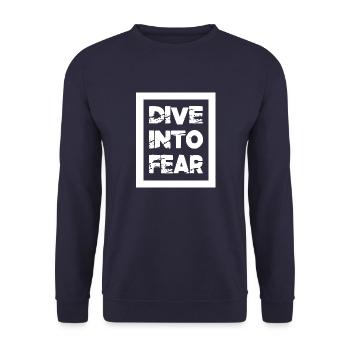Sayings Bday Bungee Jumping Experiences - Unisex Sweatshirt - navy - Front - Alina (178cm) & Michal (187cm)