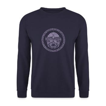 Kambodscha Flagge Khmer Urlaub Asien Angkor - Unisex Pullover - Navy - Vorne - Alina (178cm) & Michal (187cm)