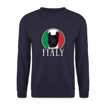 Wolf Rom Antike Mythologie Italien Geschichte - Unisex Pullover - Navy - Vorne - Alina (178cm) & Michal (187cm)