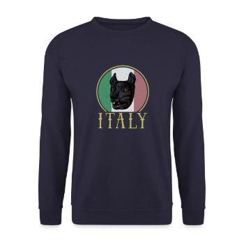 Wolf Rom Antike Mythologie Italien Geschichte - Unisex Pullover - Navy - Vorne - Alina (178cm) & Michal (187cm)