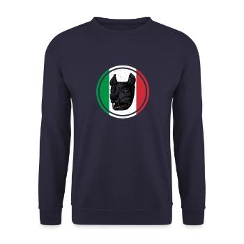 Römische Geschichte Wolf Rom Italien Antik - Unisex Pullover - Navy - Vorne - Alina (178cm) & Michal (187cm)
