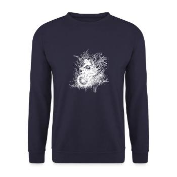 Motard Motard Tout-terrain Ride Splash Style - Sweat-shirt Unisexe - marine - Devant - Alina (178cm) & Michal (187cm)
