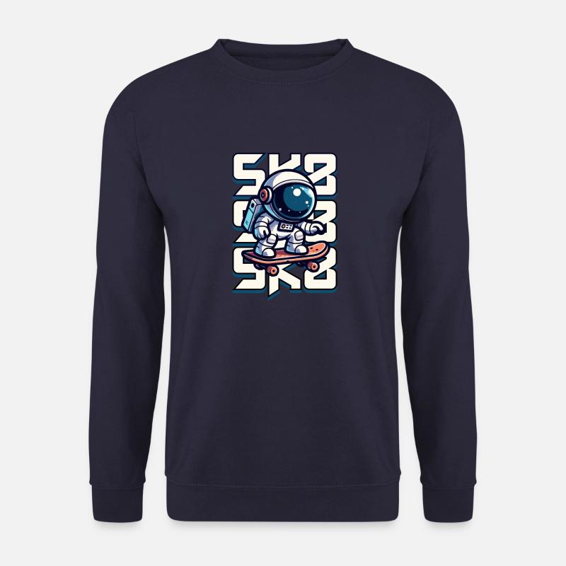 Astronaute Skatboarding - Sweat-shirt Unisexe - marine