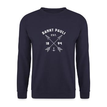 Paulianer Sankt Pauli Moin Norden Hamburg - Unisex Sweatshirt - navy - Front - Alina (178cm) & Michal (187cm)