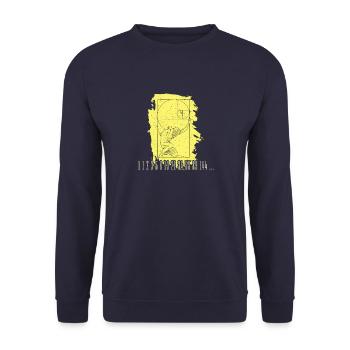 Fibonacci Folge Goldener Schnitt Kunst Mathe - Unisex Pullover - Navy - Vorne - Alina (178cm) & Michal (187cm)