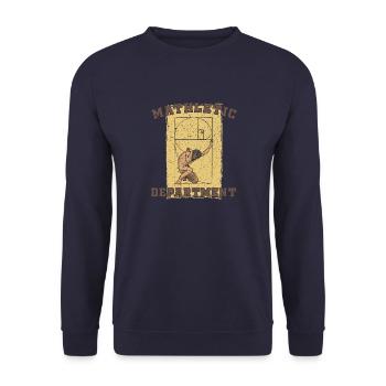 Kunst Goldener Schnitt Mathe Geometrie Zahlen - Unisex Pullover - Navy - Vorne - Alina (178cm) & Michal (187cm)
