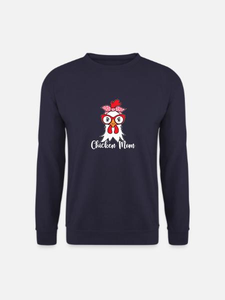 Huhn Mama Landwirtschaft Bauer Huhn Lustig - Unisex Pullover - Navy