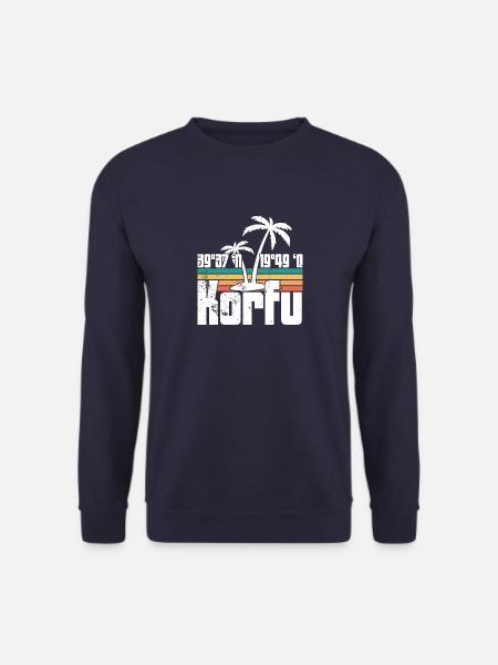 Griechische Flagge Balkan Athen Hellenisch Korfu - Unisex Pullover - Navy