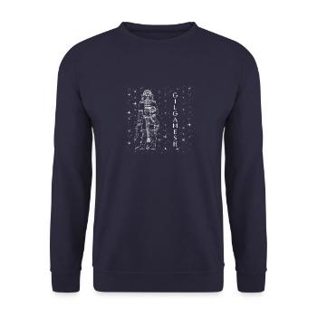 Assyrien Mesopotamien Sumer Sumerer Lehrer - Unisex Pullover - Navy - Vorne - Alina (178cm) & Michal (187cm)