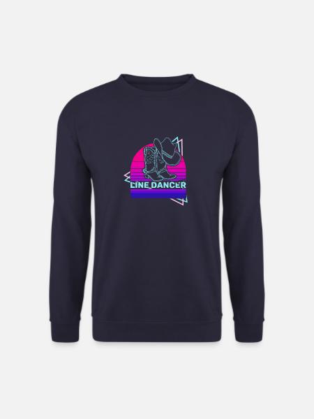 Line dance Tanzen Westernstiefel Tanzgruppe - Unisex Pullover - Navy