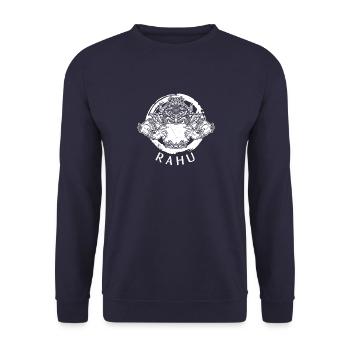 Rahu Khmer Hindu Tempel Religion Mythologie - Unisex Pullover - Navy - Vorne - Alina (178cm) & Michal (187cm)