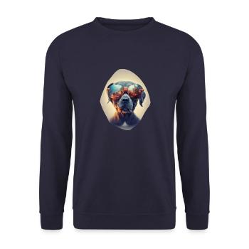 Cool Dog - Unisex Pullover - Navy - Vorne - Alina (178cm) & Michal (187cm)