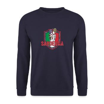 Sardegna Mittelmeer Italien Sardinien Urlaub - Unisex Pullover - Navy - Vorne - Alina (178cm) & Michal (187cm)