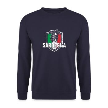 Sardegna Mittelmeer Italien Sardinien Urlaub - Unisex Pullover - Navy - Vorne - Alina (178cm) & Michal (187cm)