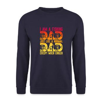 fisch, fisch, angeln, see, meer, angeln, fauna, exotisch - Unisex Pullover - Navy - Vorne - Alina (178cm) & Michal (187cm)