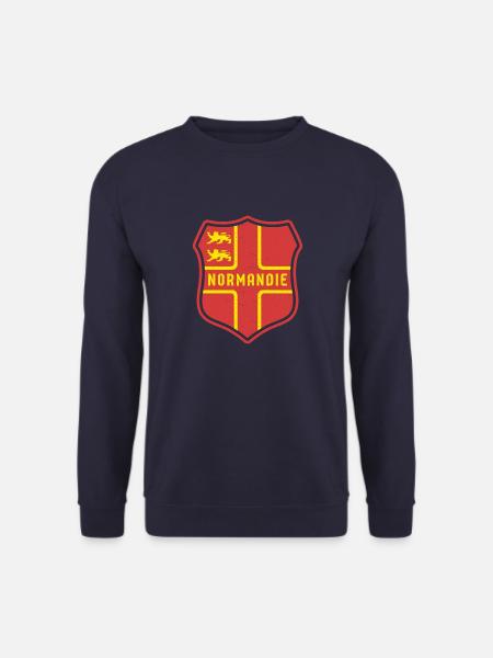 Normannisch Falgge Normandie Region Urlaub Strand - Unisex Pullover - Navy